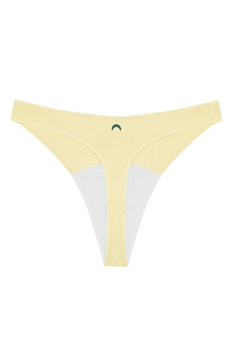 Huha High Rise Thong Mineral Undies - Buttercup