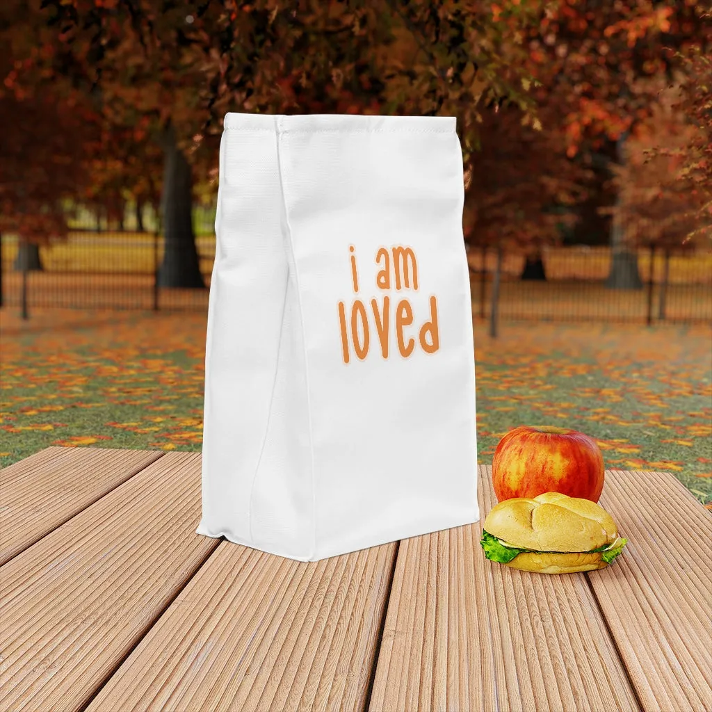 IAC  Home & Livings-Kitchen Accessories / Kitchen Accessories / Polyester Lunch Bag / I am loved orange with effects