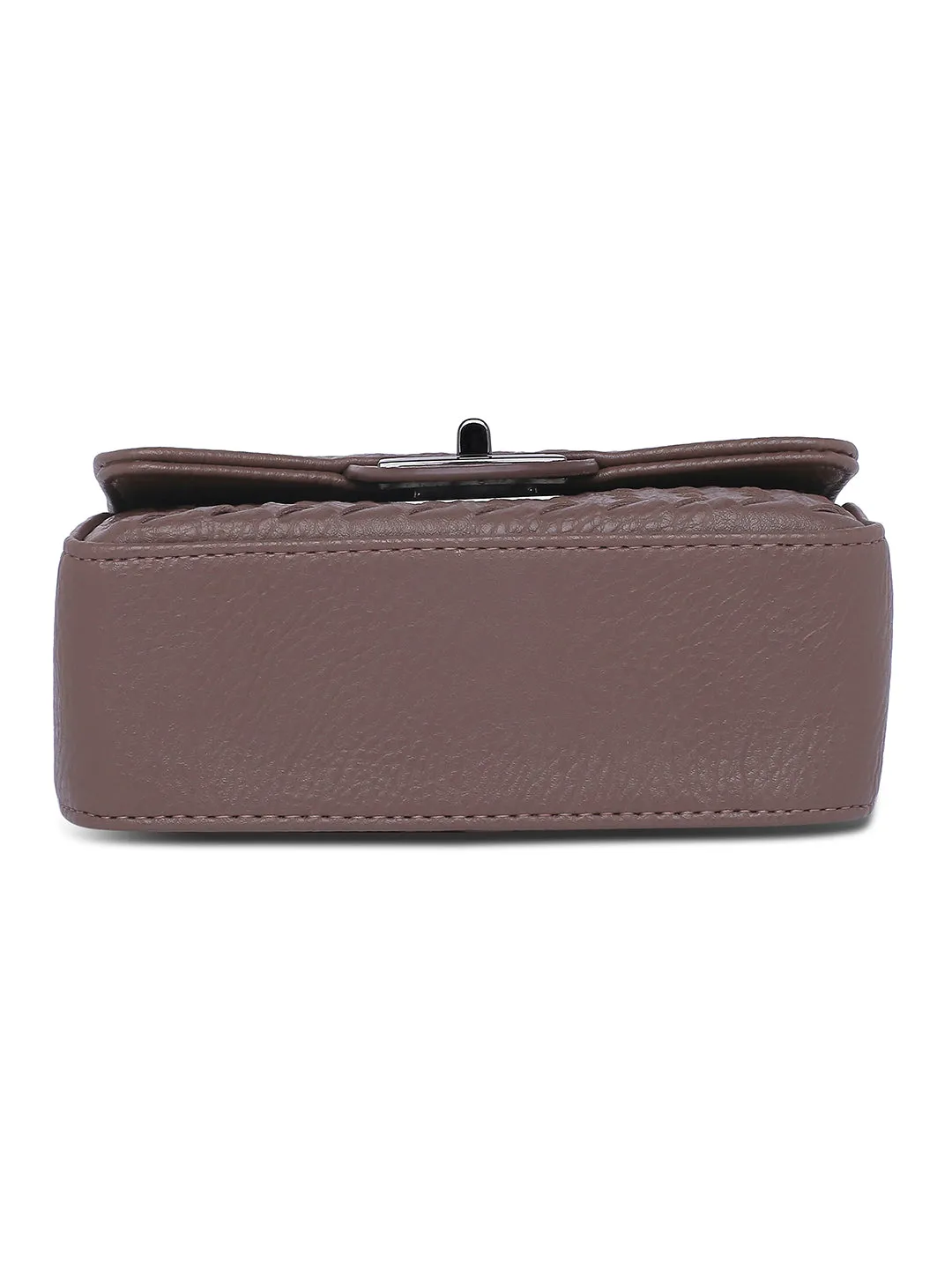 Inc.5 Women Brown Textured Sling Bag