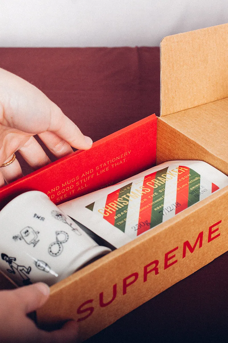 Inf Def x Coffee Supreme Mug & Coffee Gift Set