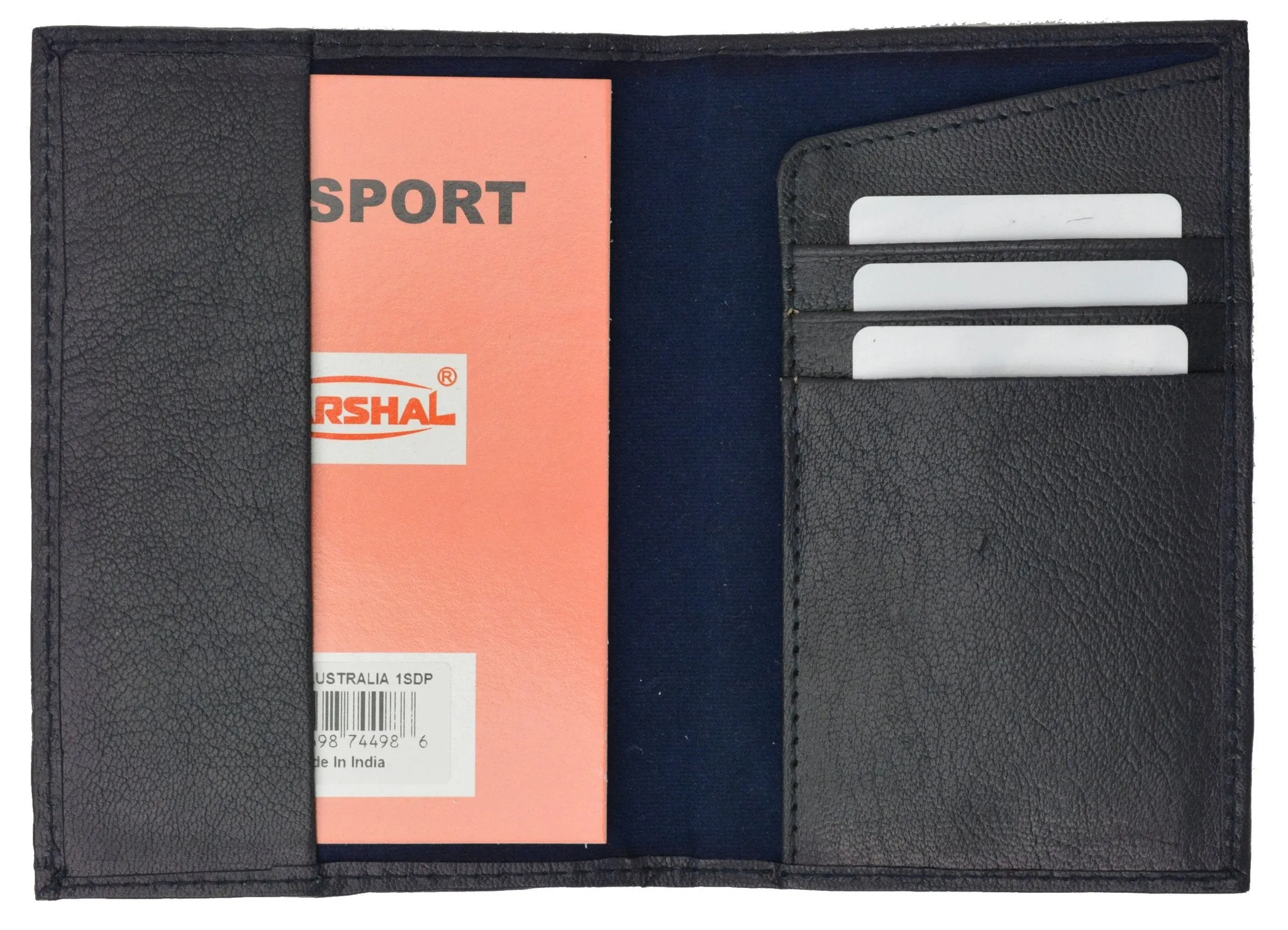 Italy Passport Wallet with Credit Card Holder Genuine Leather Passport Cover with Italy Emblem Embossed Passaporto 601 BLIND Italy