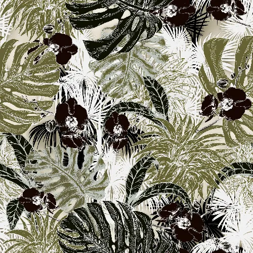 Jungle illustration green