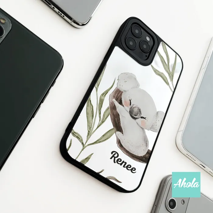 【Koala】Protective Mirror Phone Case 全包邊樹熊鏡面名字電話殼