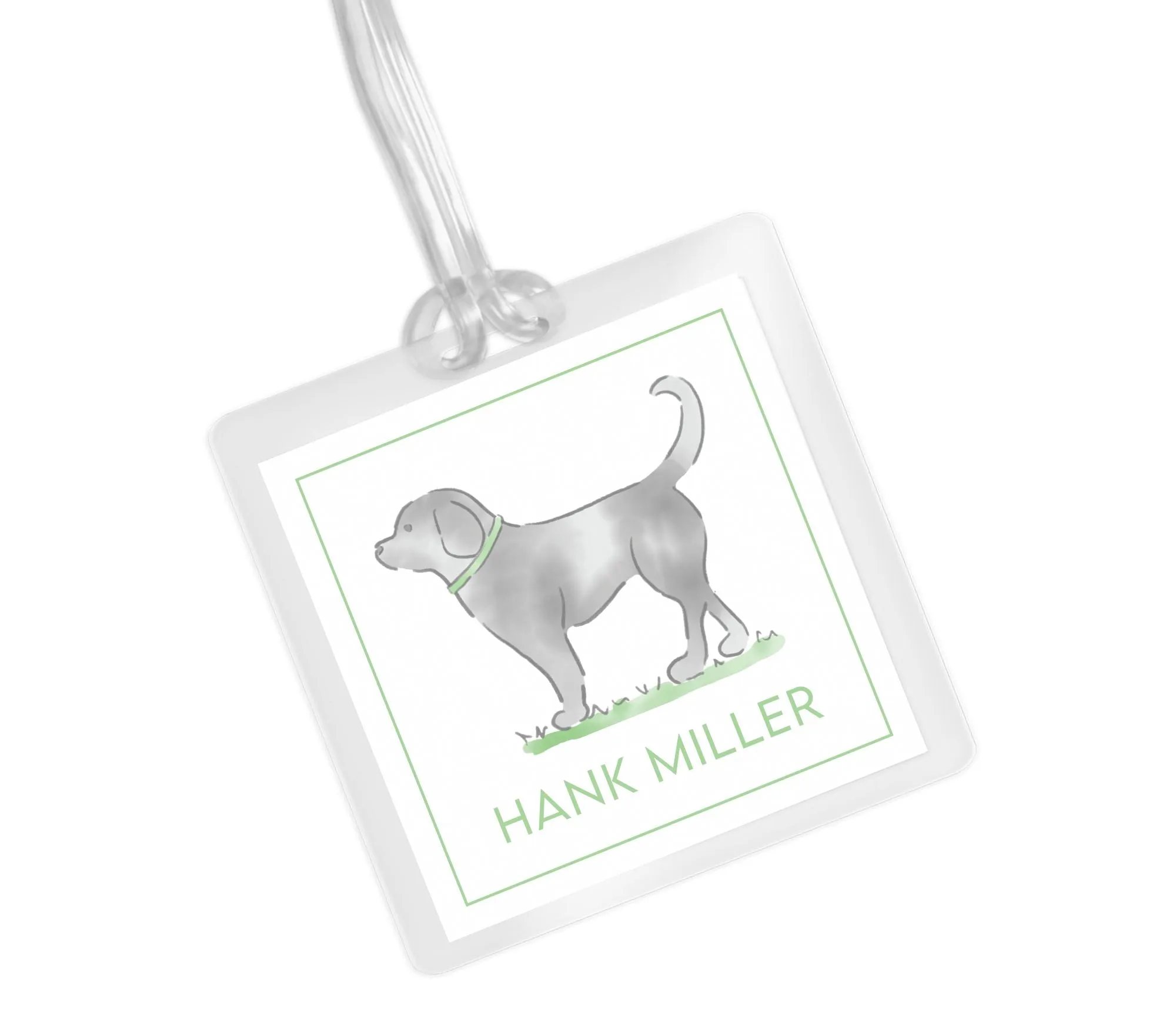 Laminated Bag Tag - Black Lab