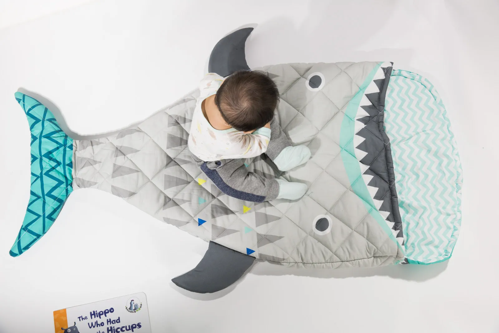 Large kids sleeping bag shark