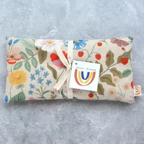 Lavender Weighted Eye Pillow In Strawberry Field Floral