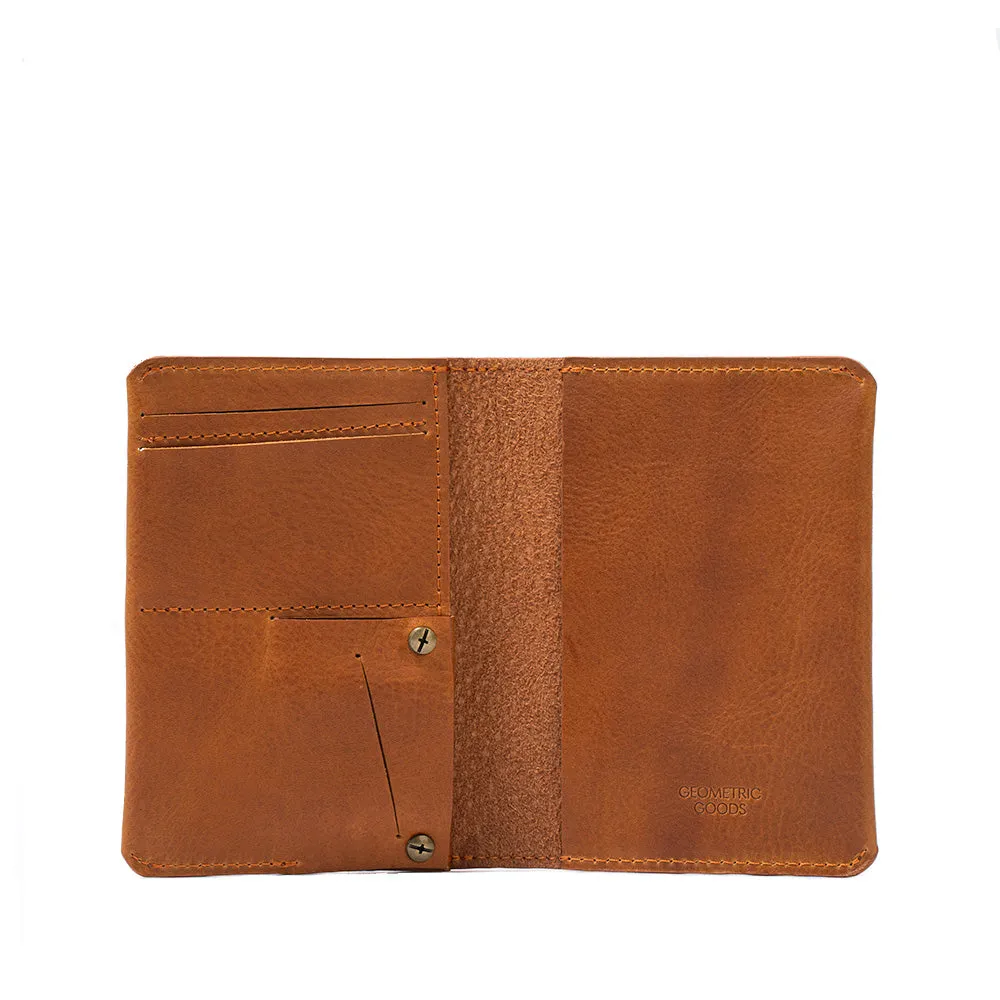 Leather AirTag Passport Holder