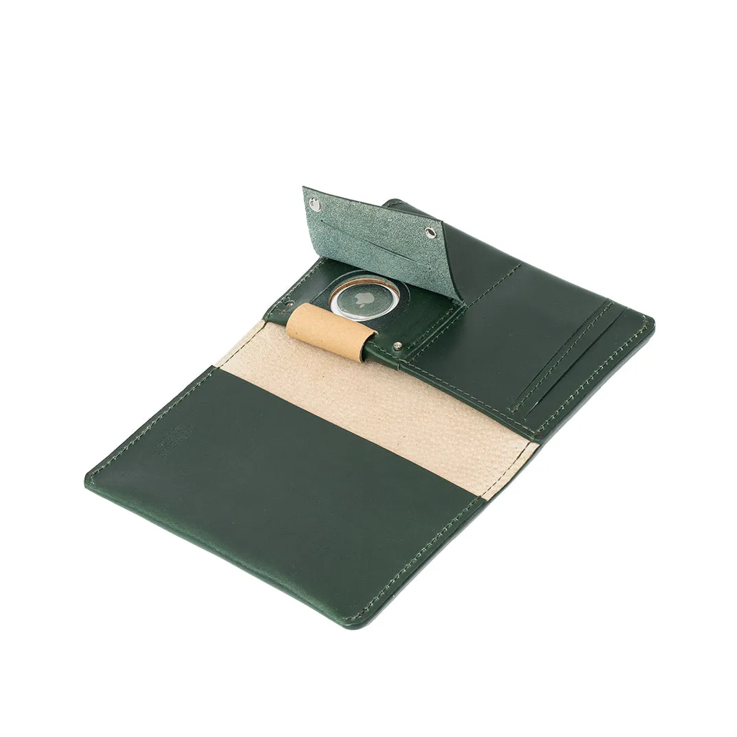 Leather AirTag Passport Holder