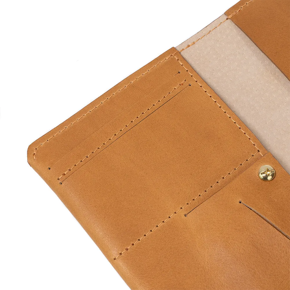 Leather AirTag Passport Holder