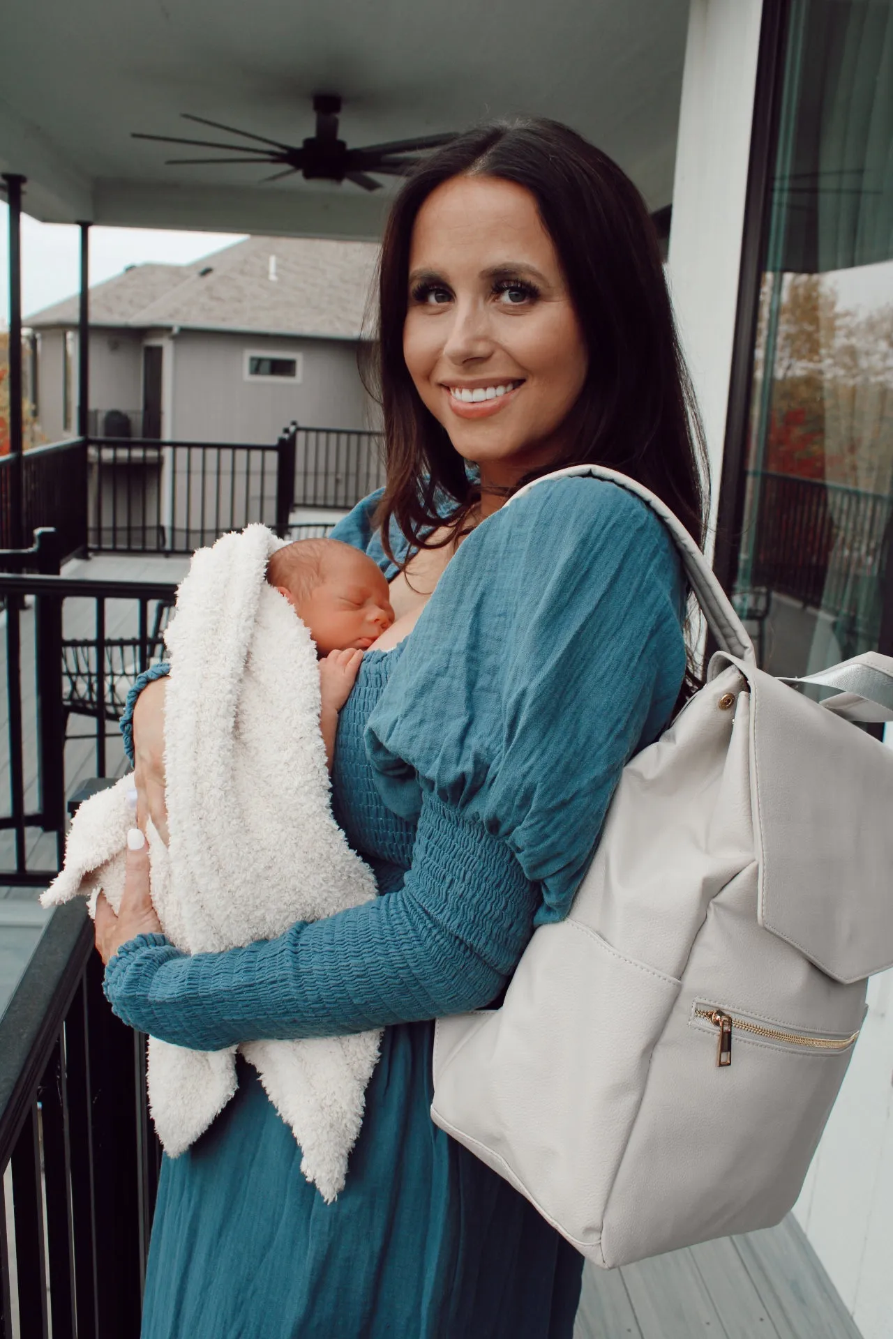 Leather Diaper Bag Backpack