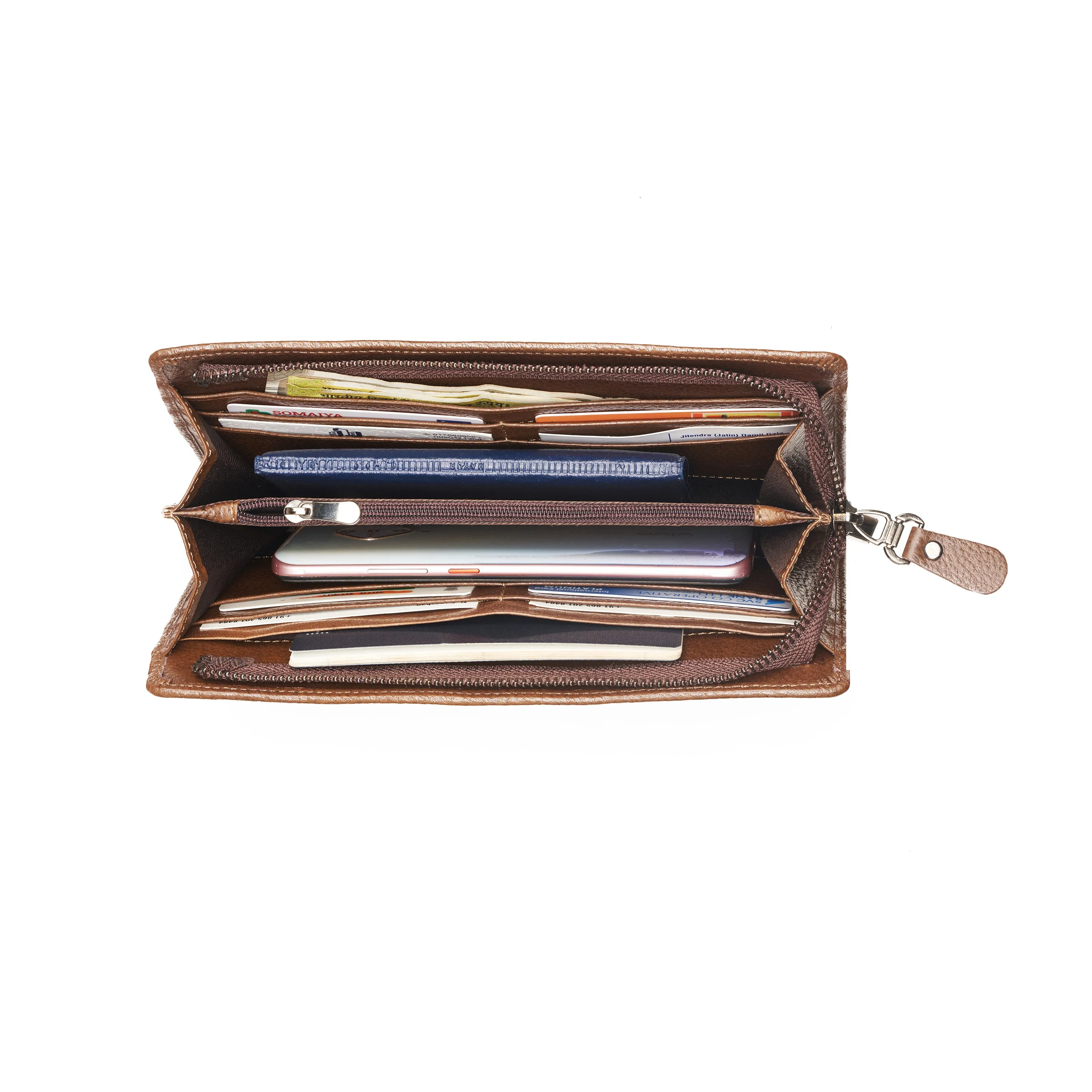 Leather Passport Holder Travel Organizer