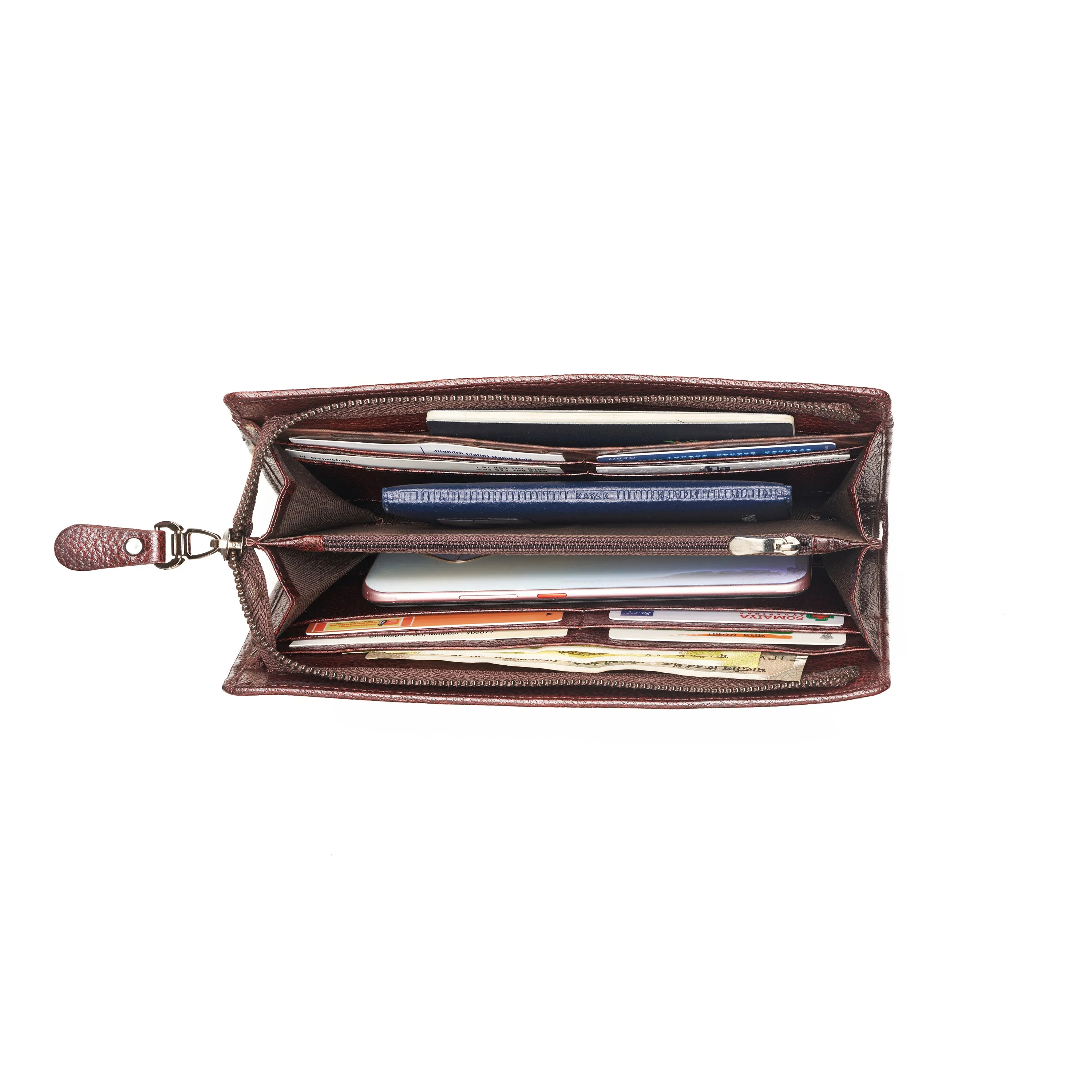 Leather Passport Holder Travel Organizer