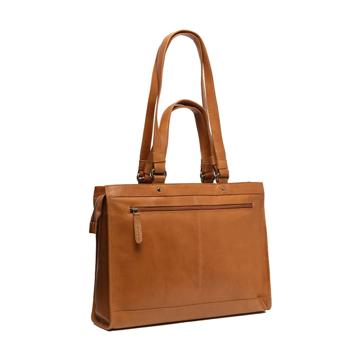 Leather Shopper Cognac Lima