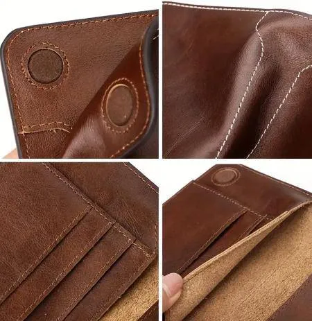 Leather Travel Passport Holder Wallet