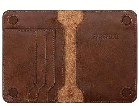 Leather Travel Passport Holder Wallet