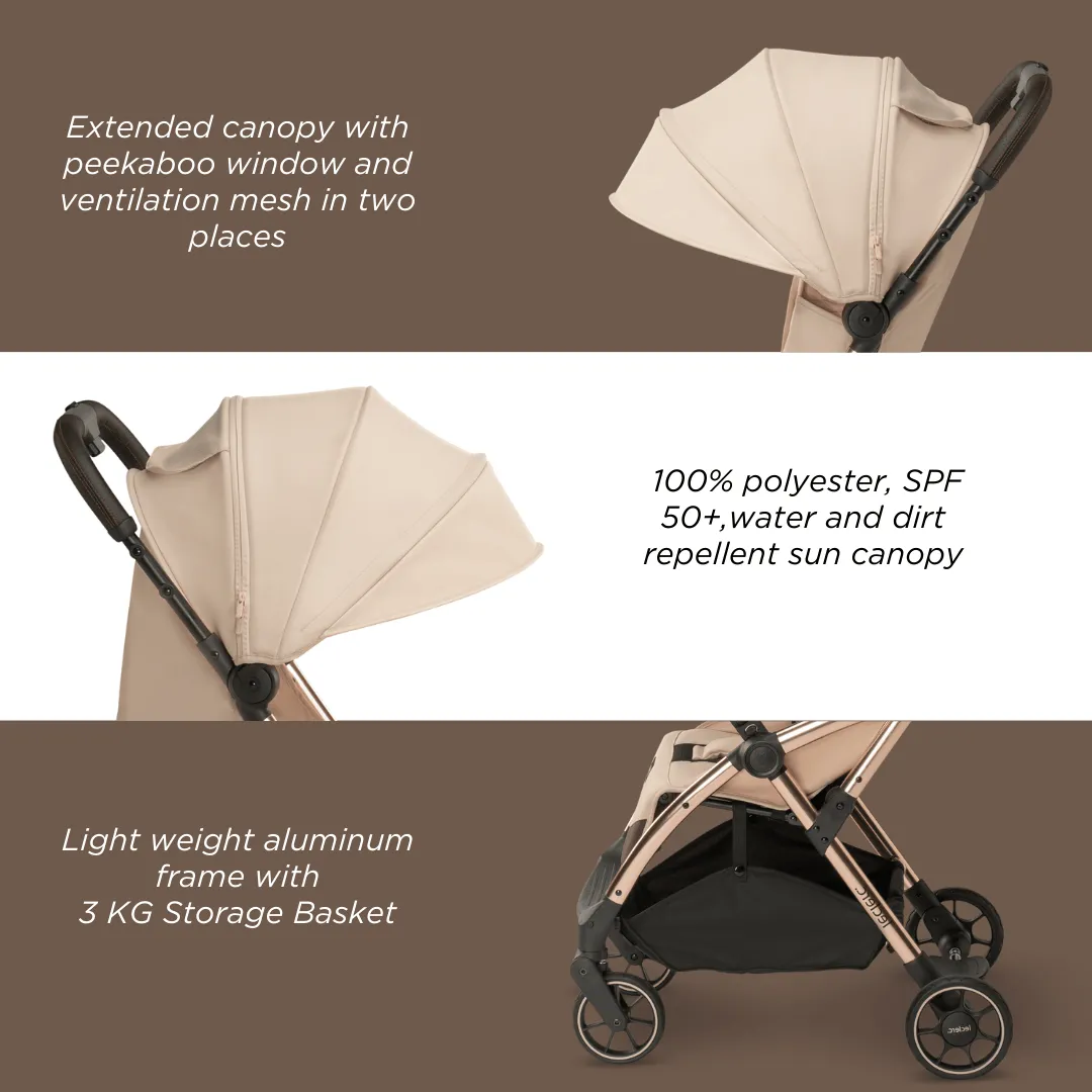 Leclerc Baby Influencer Stroller Sand Chocolate