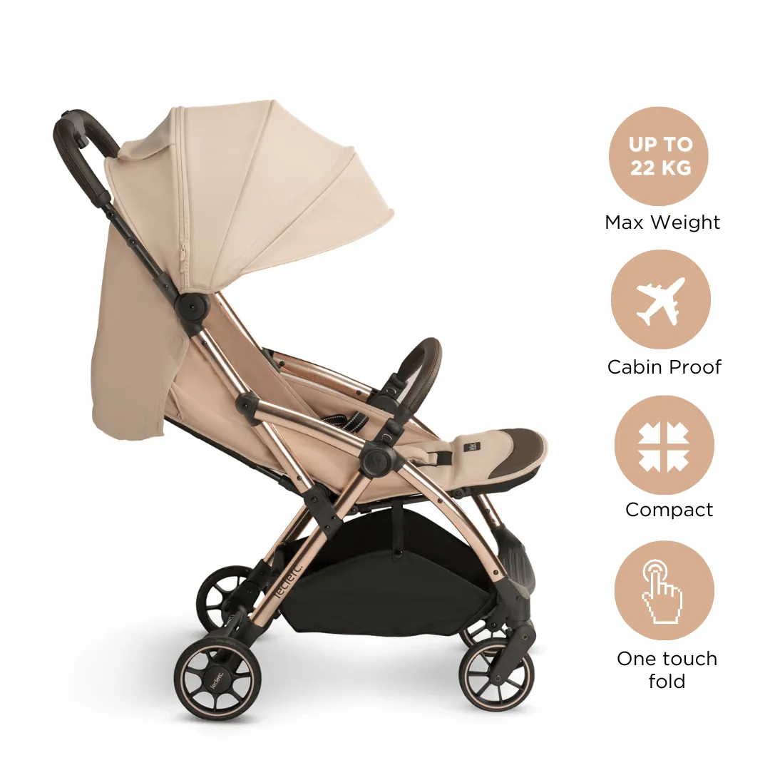 Leclerc Baby Influencer Stroller Sand Chocolate