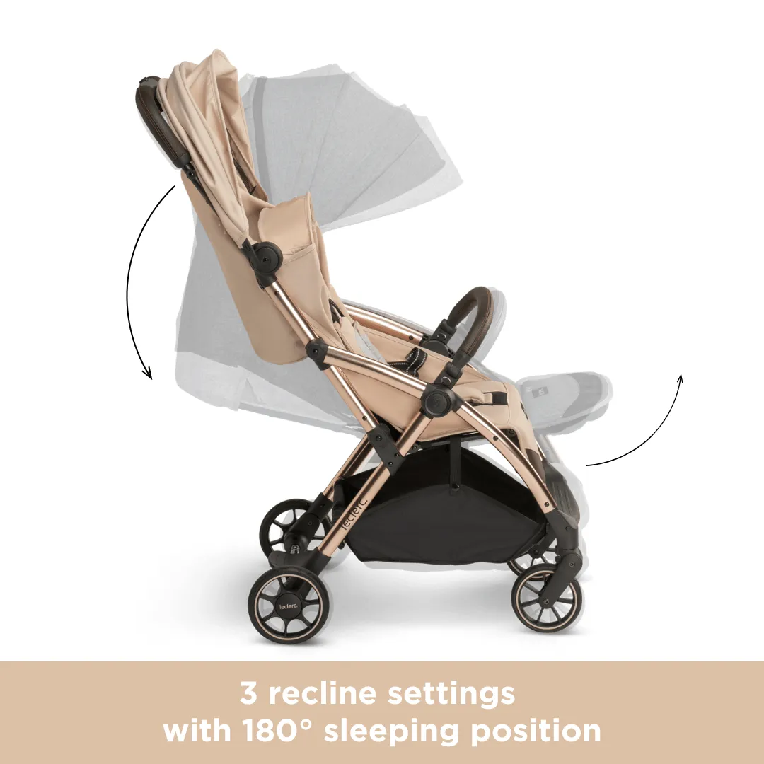 Leclerc Baby Influencer Stroller Sand Chocolate