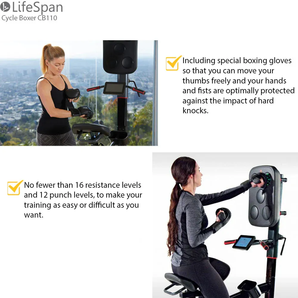 LifeSpan Fitness Cycle Boxer Hometrainer Box-Trainer CB110