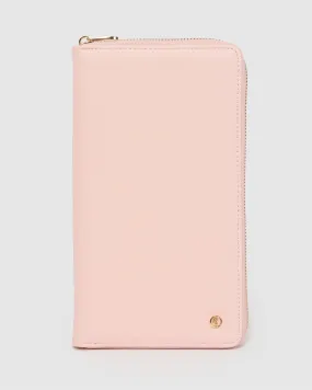 Light Pink Kenzie Multi Passport Travel Wallet