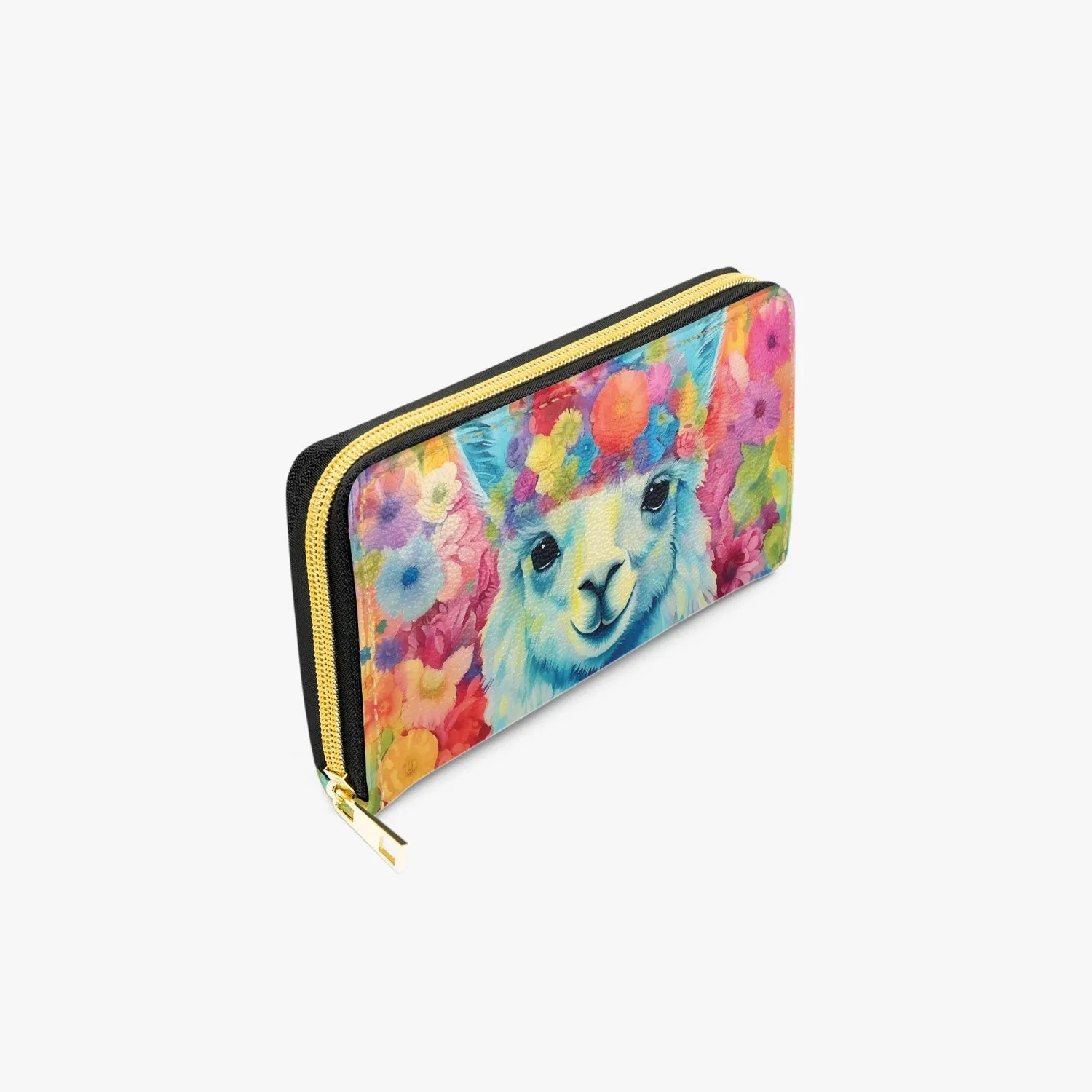 Long Type Zipper Purse, Llama, awd-567