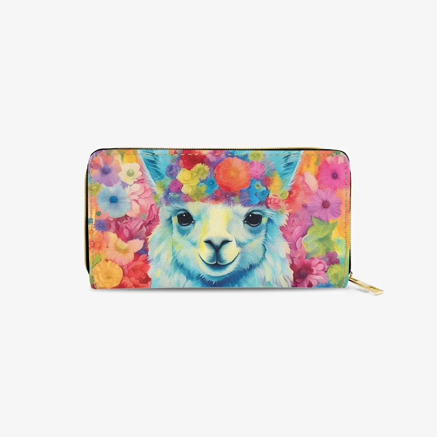 Long Type Zipper Purse, Llama, awd-567