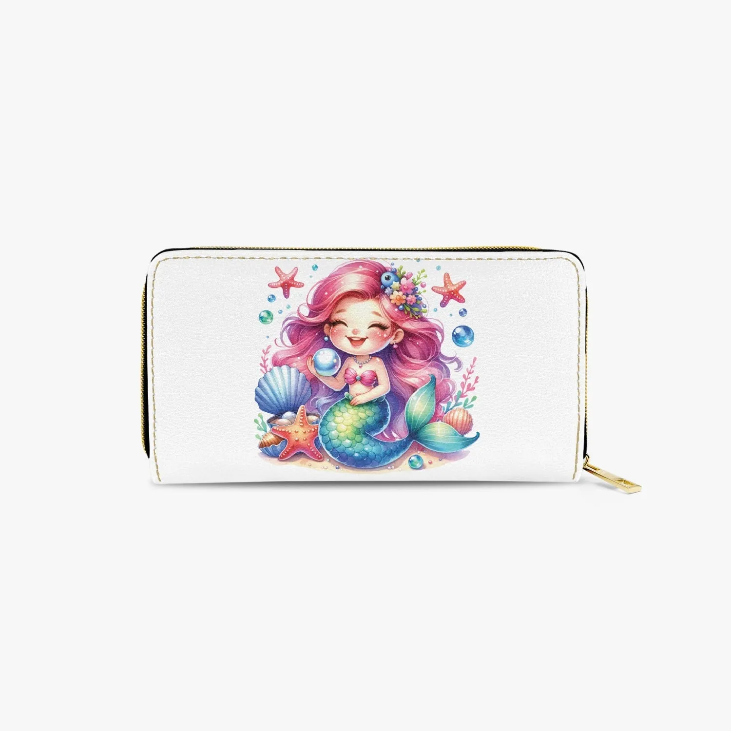 Long Type Zipper Purse - Mermaid