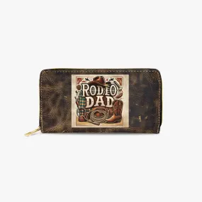 Long Type Zipper Purse, Rodeo Dad, awd-610