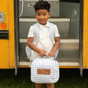 Lunch Bag - Blue Gingham