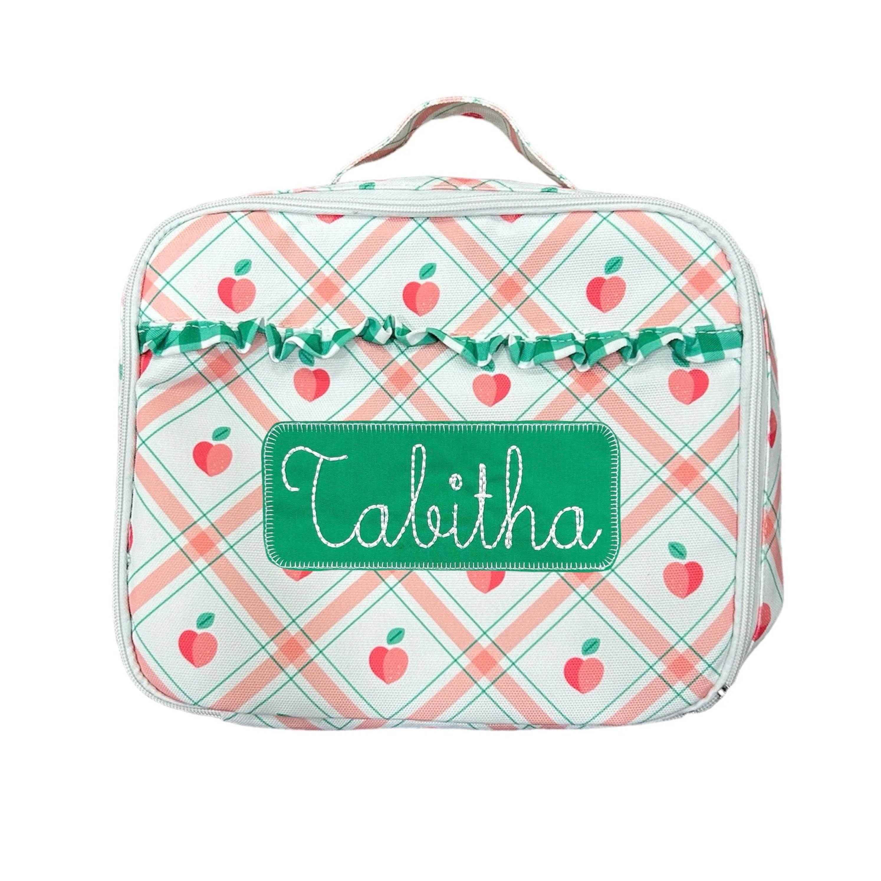 Lunch Bag - Peaches Plaid