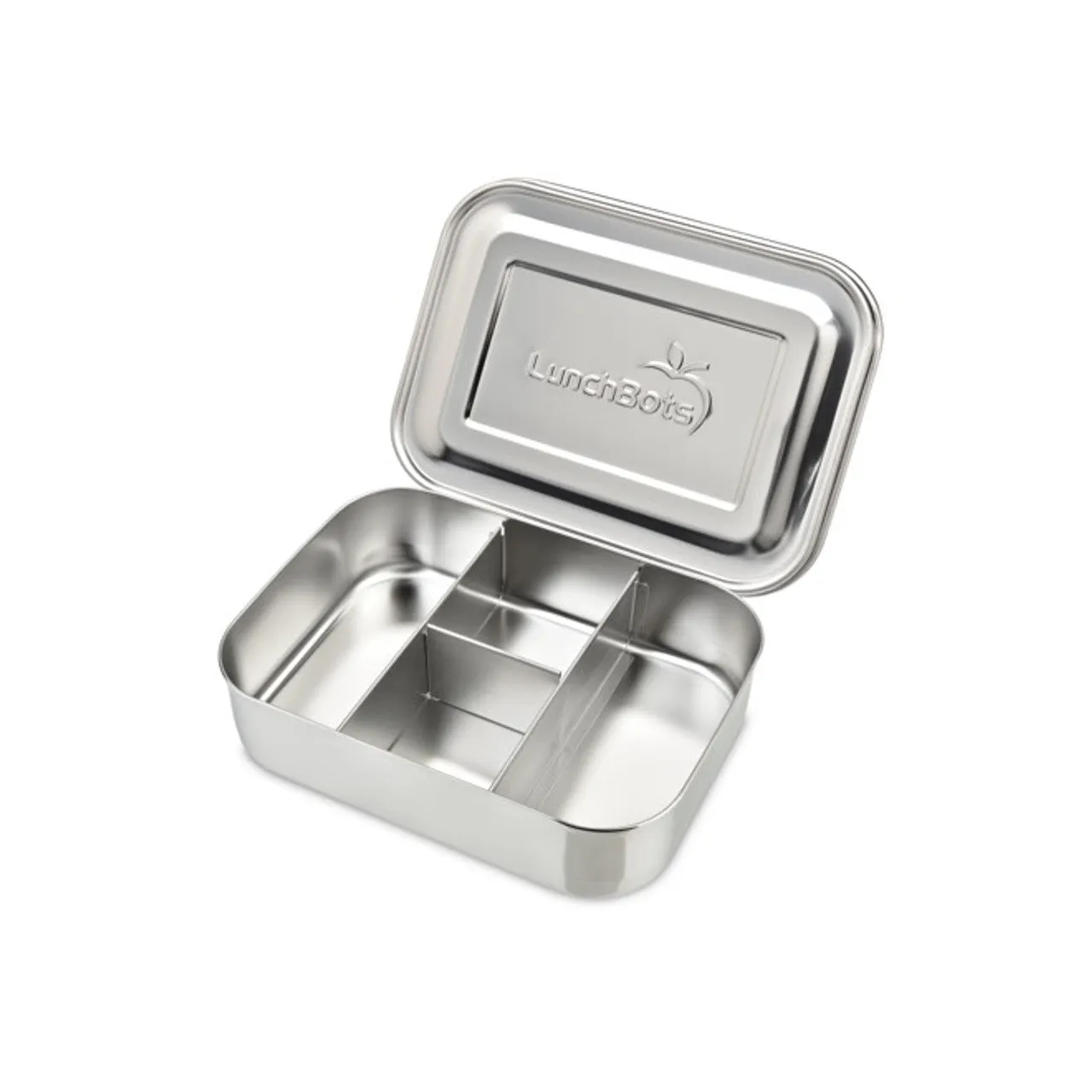 Lunchbots Small 4 Compartment Stainless Steel Snack Packer