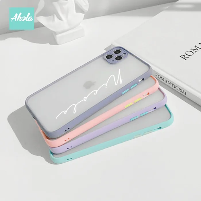 【Lyla】Protective Matte Translucent Phone Case 全包邊磨砂面名字電話殼