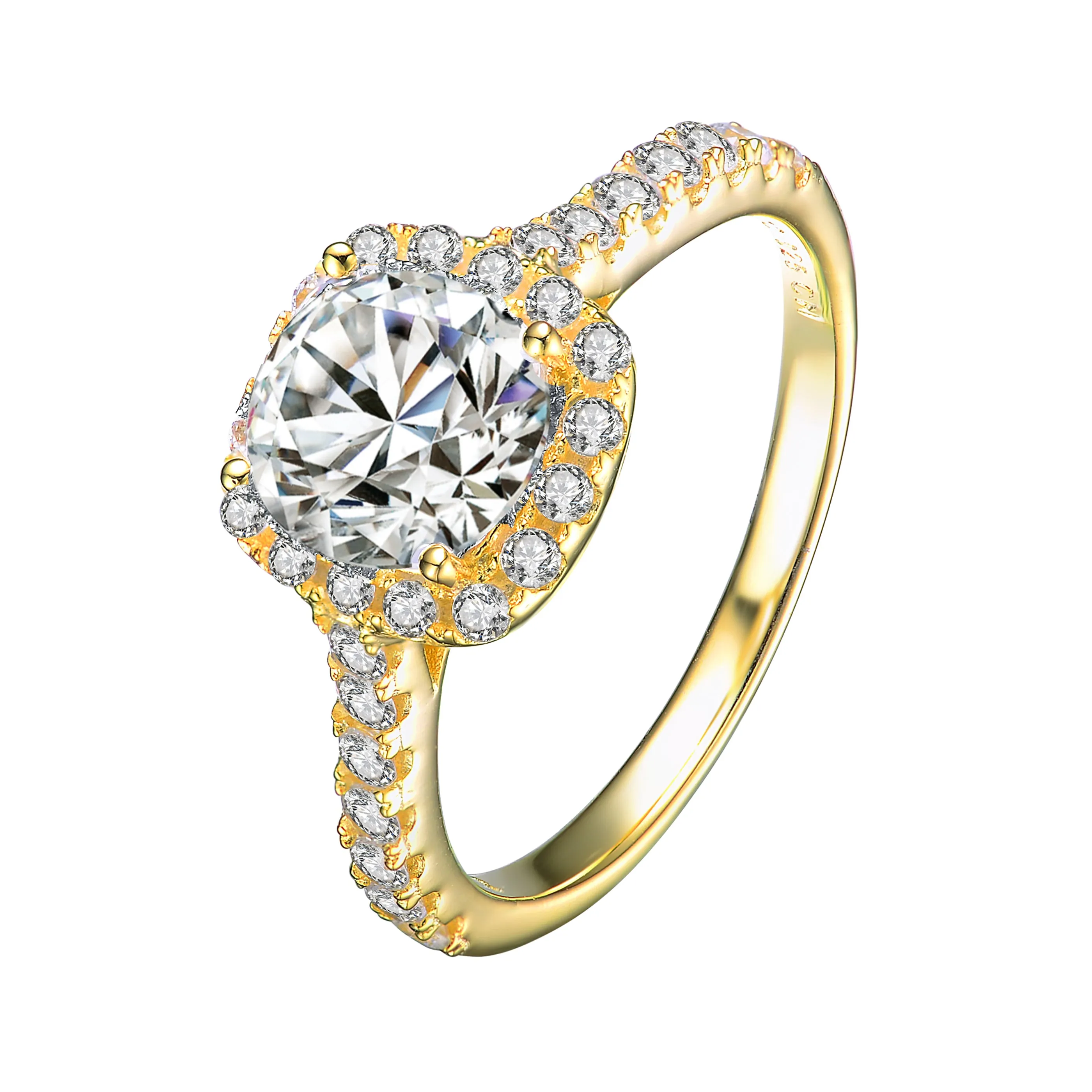 Marguerite Golden Zirconia Engagement Limited Edition Ring