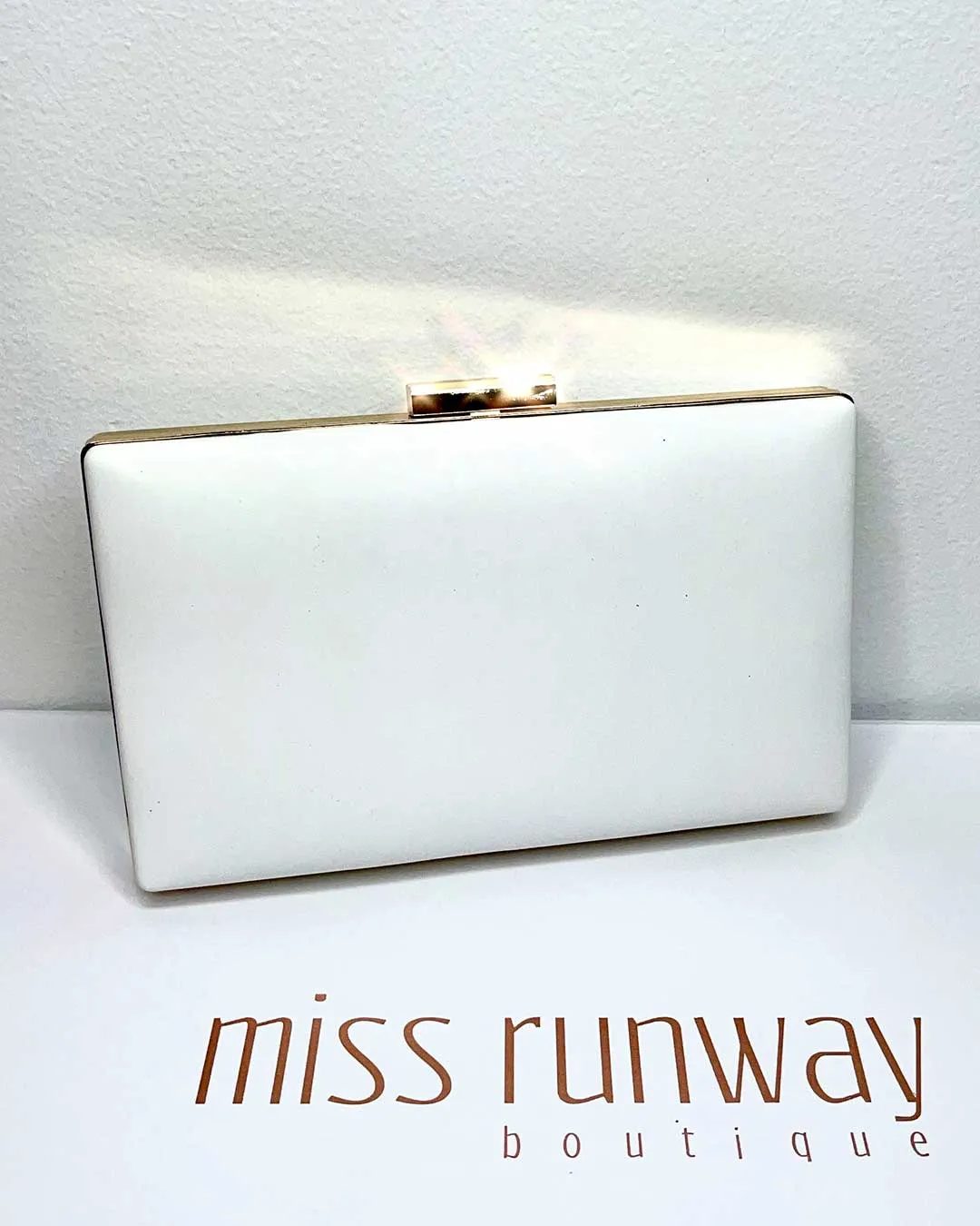 Maya Jewel Clutch - White