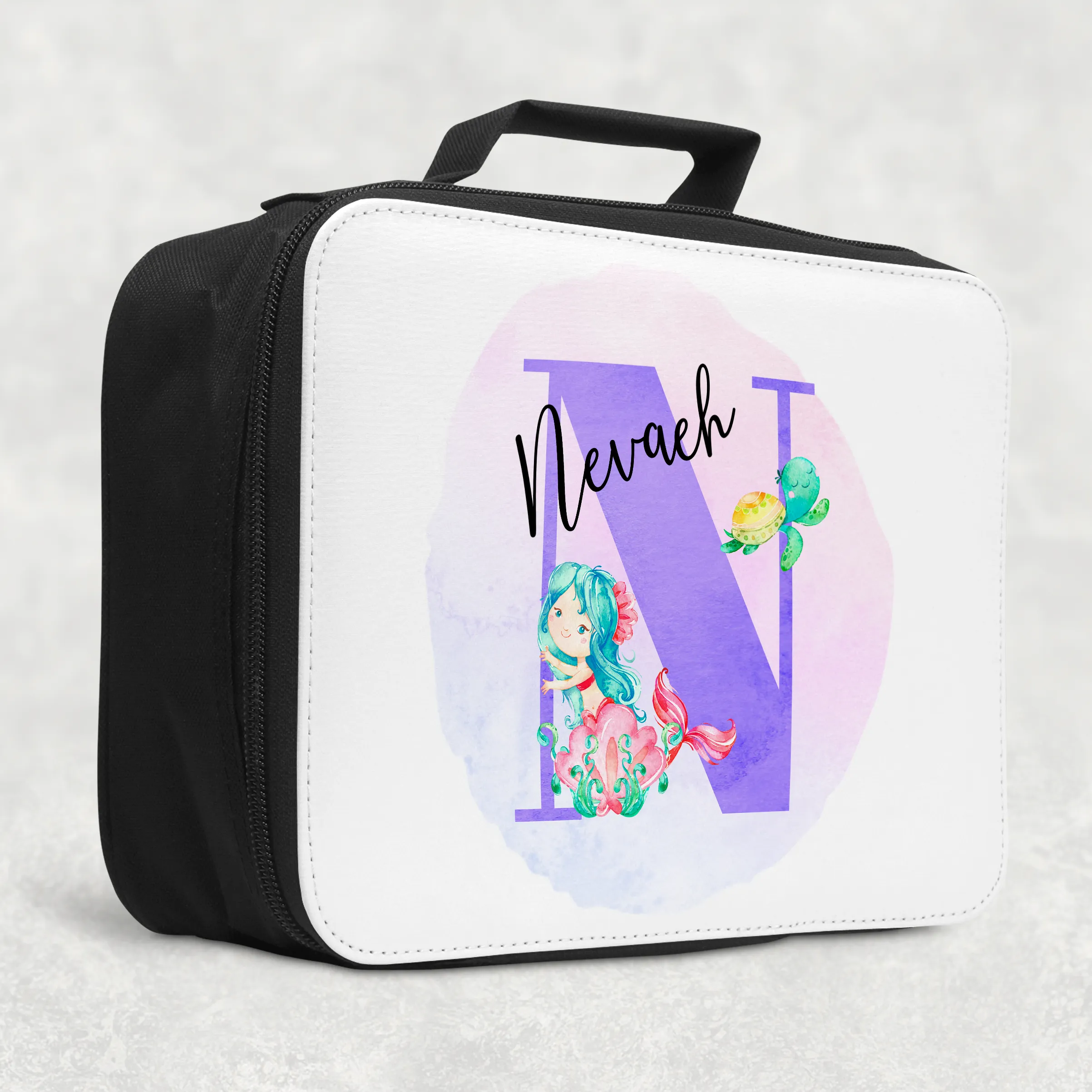 Mermaid Alphabet Insulated Lunch Bag