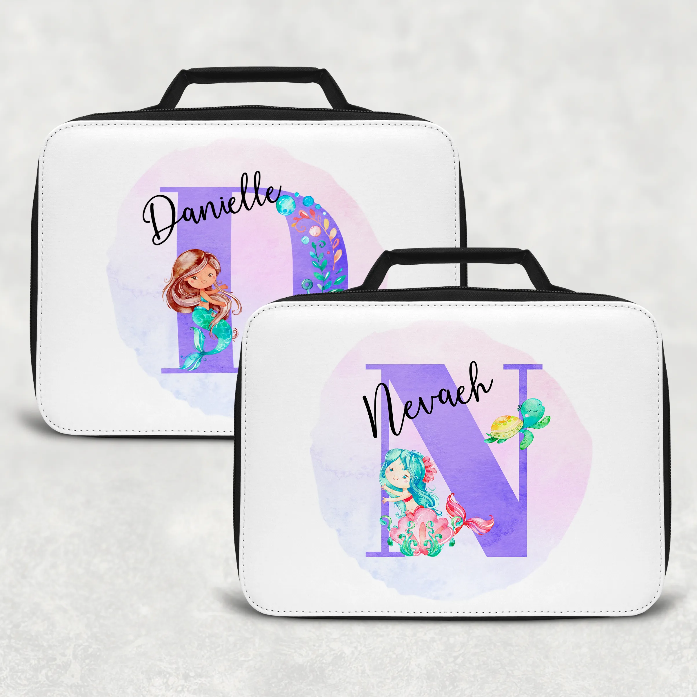 Mermaid Alphabet Insulated Lunch Bag