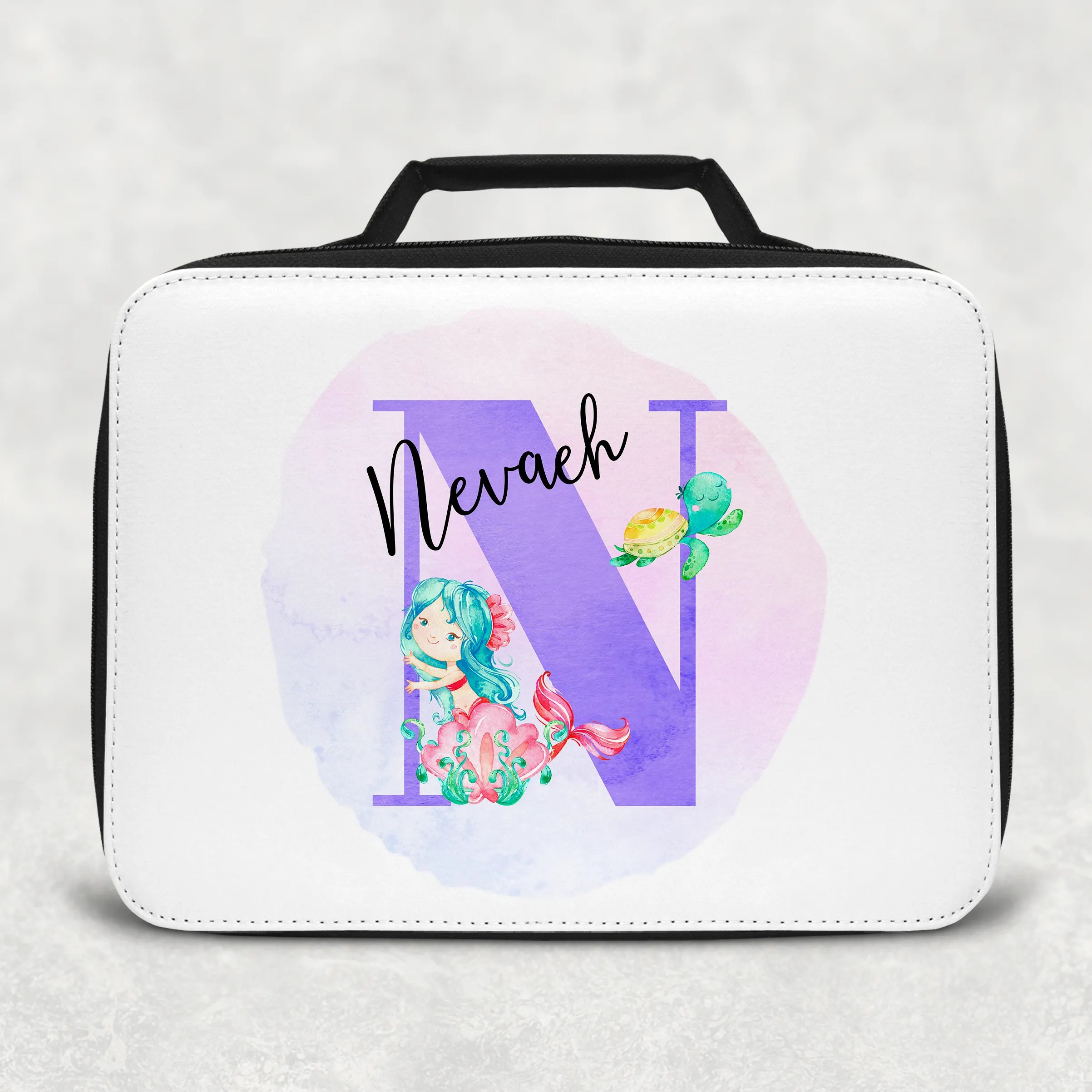 Mermaid Alphabet Insulated Lunch Bag