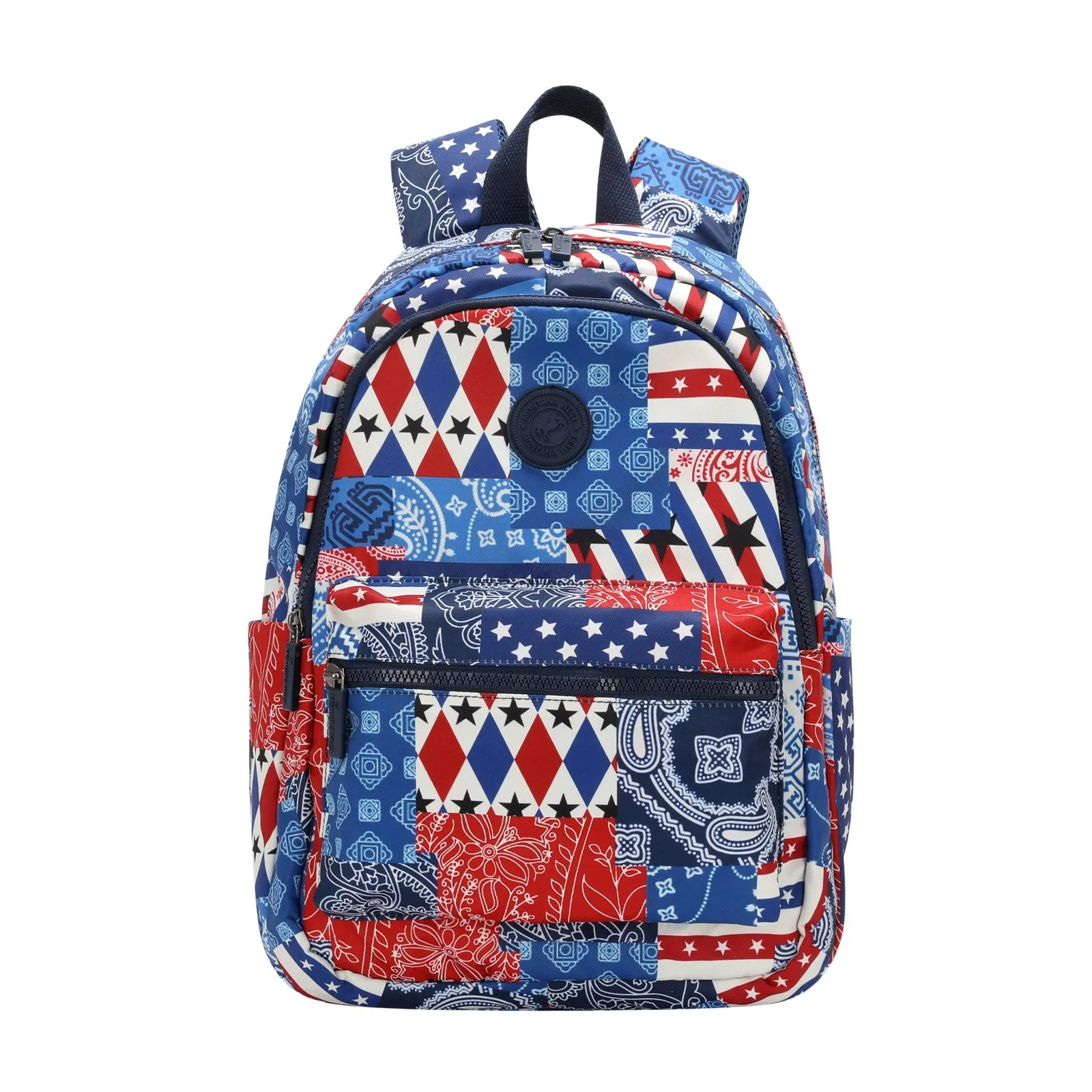 Montana West Stars Stripes Floral Print Backpack