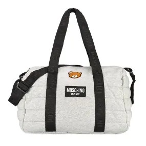 Moschino Grey Duffel Diaper Bag