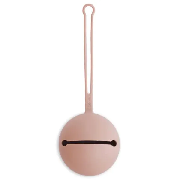 Mushie Pacifier Holder - Blush