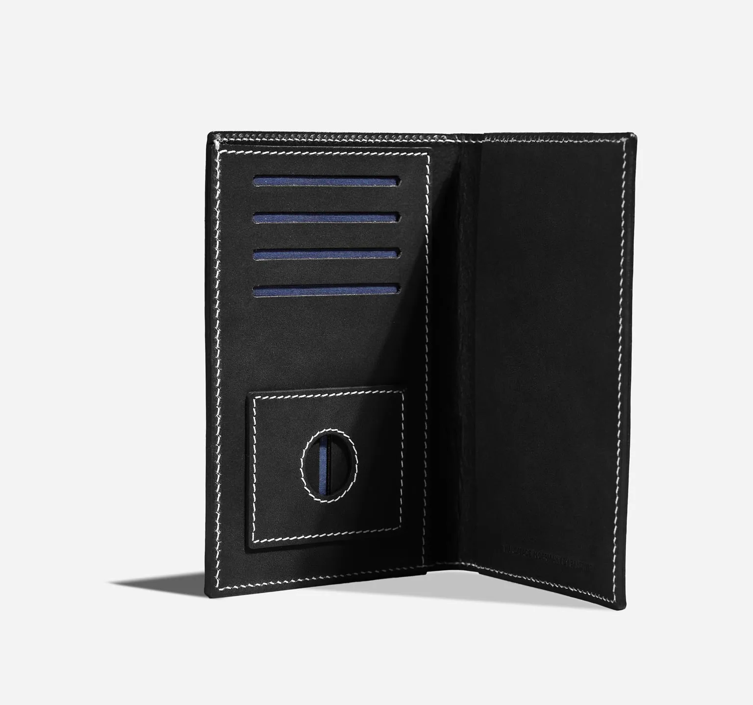 Nappa | Black Contrast Seam | Passport Cover