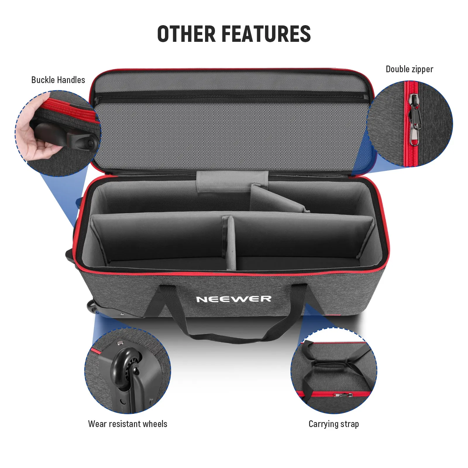 NEEWER PB005/PB009 Trolley Case with Wheels