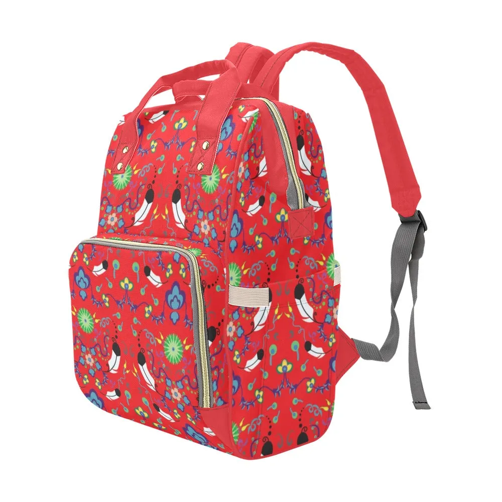 New Growth Vermillion Multi-Function Diaper Backpack/Diaper Bag