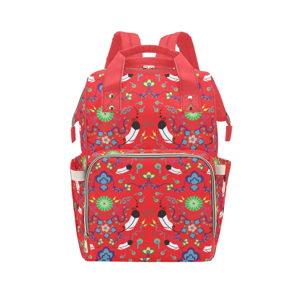 New Growth Vermillion Multi-Function Diaper Backpack/Diaper Bag