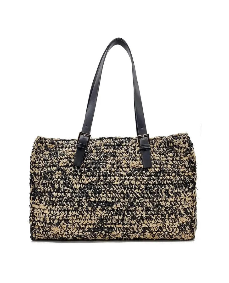 Nooki Katie Shopper Natural Black Bag