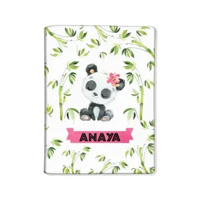 Nutcase Personalized Passport Cover PU Leather Polyfabric - Cute Panda