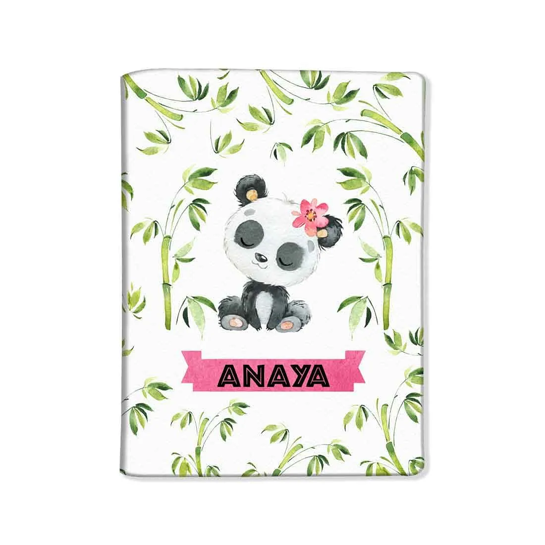 Nutcase Personalized Passport Cover PU Leather Polyfabric - Cute Panda