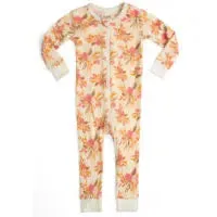 O Greige Baby Zip PJs