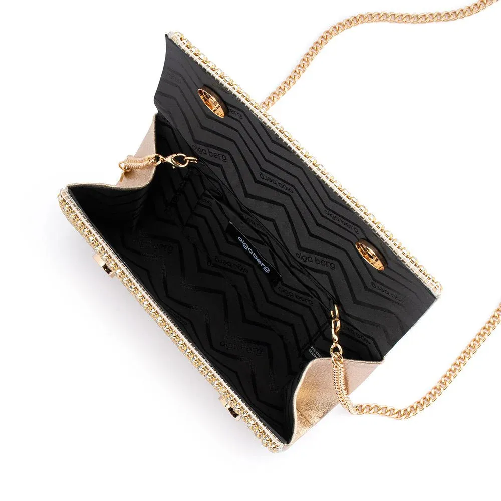 OB6483 MARIANA CRYSTAL CLUTCH