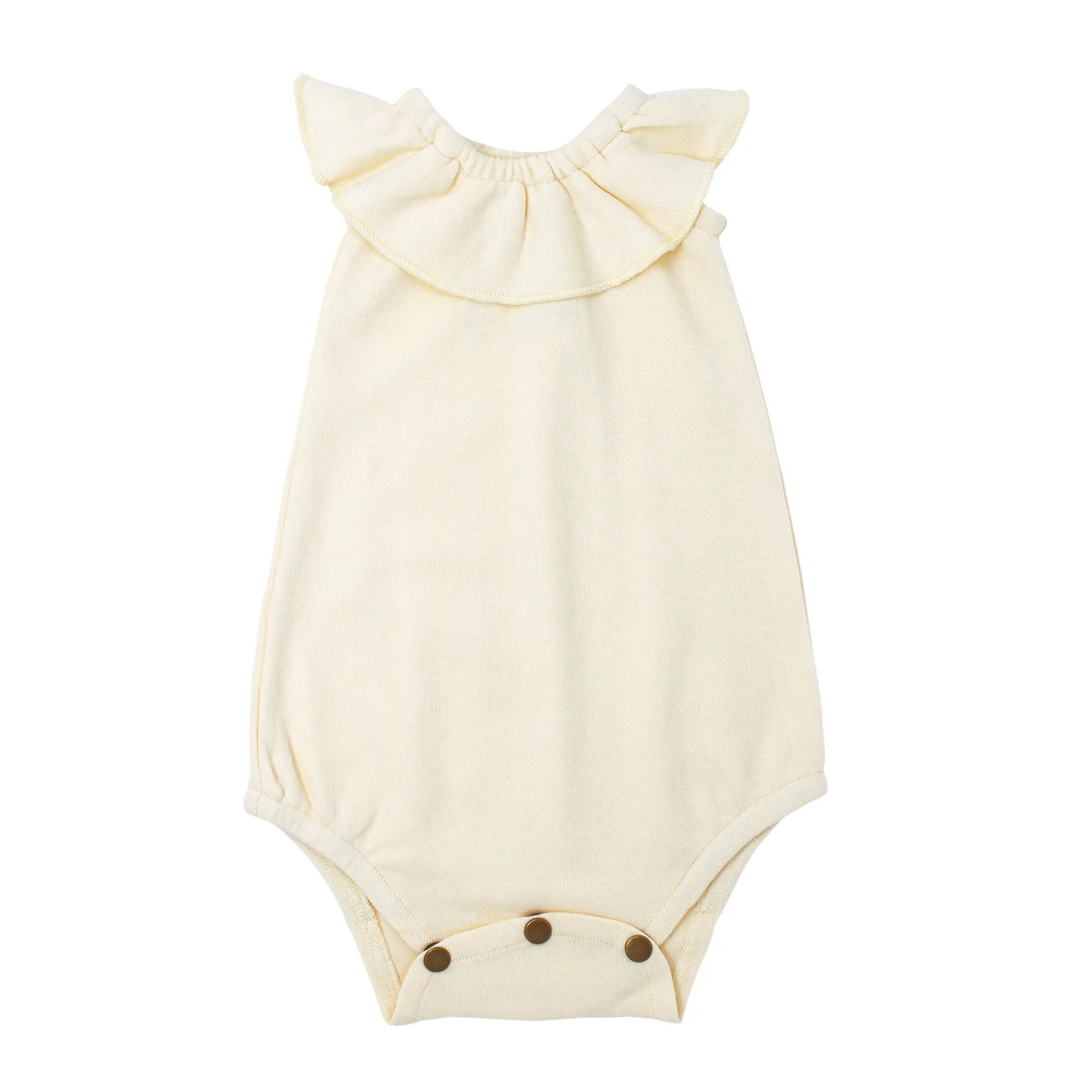 Organic Sleeveless Ruffle Bodysuits